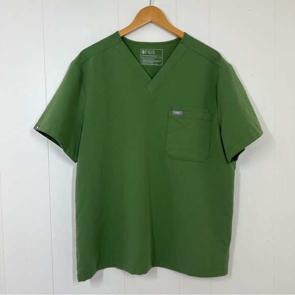 Figs Green Leon Scrub Top - Picture 2 of 15
